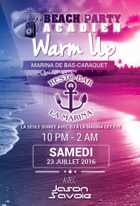 Marina de Bas-Caraquet - Beach Party Warm Up